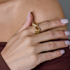 Кольцо  Yellow Gold & Citrine & Diamonds (42546) №5