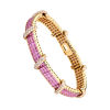 Браслет Adler Pink Sapphire & Round Diamonds & Yellow Gold (40183) №2