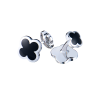 Запонки Van Cleef & Arpels Alhambra White Gold & Onyx VCARC25000 (42339) №2