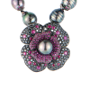 Браслет Paolo Piovan Flower in Black Diamonds & Rubies & Tahitian Baroque Pearl (42715) №6