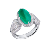 Кольцо  3,90 ct Oval Emerald & 5.22 ct Diamonds (38998) №2