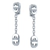 Серьги Bvlgari Parentesi Drop Diamond White Gold (37677) №2