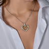 Подвеска  White & Yellow Gold & Diamonds Heart (43304) №5