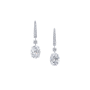 Серьги GRAFF Oval Diamond Earrings 1,02 ct G/VS1 - 1,01 ct G/VS2 Swan Hooks GE (40357) №4