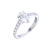 Кольцо GRAFF 1,02 ct G/VS2 Pearshape Diamond Flame GR (37758) №4
