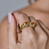 Кольцо  Yellow Gold & Citrine & Diamonds (42546) №6