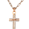 Крест Baraka 0.65 ct Diamond Cross & 60 cm Chain White & Rose Gold (40413) №2