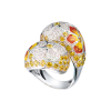 Кольцо Alfieri & St. John White Gold & Diamond & Sapphire & Enamel Flower Ring (43544) №3