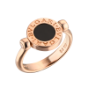 Кольцо Bvlgari - Rose Gold Flip Mother-of-pearl & Onyx (Size 52) 347762 (43805) №4
