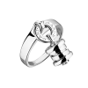 Кольцо Bvlgari B.Zero1 White Gold Charm (37970) №2