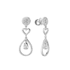 Серьги ЭПЛ Якутские Бриллианты 2,23 ct Pear & Round Cut Diamonds & White Gold EPL (40963) №4