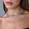 Колье Leo Pizzo 28,0 ct Five Row Tennis Necklace (40737) №8
