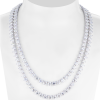 Колье  Tennis Necklace 74,50 ct Round Cut Diamonds & White Gold (42082) №5