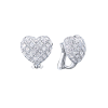 Серьги  White Gold Heart 3,22 ct Round Cut Diamonds (43876) №3
