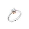 Кольцо Damiani Solitaire Engagement 0,22 ct White & Rose Gold (42184) №2