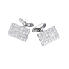 Запонки  5,40 ct Princess Cut Diamonds White Go (42811) №3