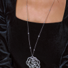 Подвеска Chanel Camelia Ajoure Large Diamond (39745) №7