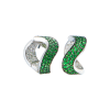 Серьги De grisogono Onde White Gold & Emeralds & Diamonds (43357) №2