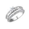 Кольцо  с бриллиантами 0,74 ct МГУ (36138) №3