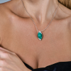 Подвеска UTOPIA Selene Malachite & Diamonds White Gold KSP2BBMSP01 (40221) №6