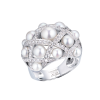 Кольцо Chanel Matelasse Bague Baroque Whte Gold (40219) №2