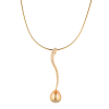 Подвеска  Champagne-colored Pearl & Diamonds & Yellow Gold (40682) №2