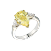 Кольцо GIA 4,02 ct Natural Fancy Yellow/VS2 Pear Cut Diamond (41856) №3
