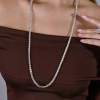 Колье  Tennis Necklace 74,50 ct Round Cut Diamonds & White Gold (42082) №10