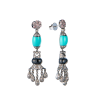 Серьги  Art Deco Turquoise & Diamonds & Onyx (43803) №2