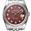 Часы Rolex Datejust 36mm Pearl Diamond Dial Custom 116200 (35724) №5