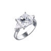 Кольцо GIA 3,04 ct D/VVS2 Princess Cut diamond (37682) №5