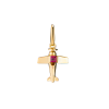 Подвеска Cartier Vintage Yellow Gold & Ruby Airplane Charm (43853) №2