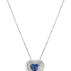 Кулон Mercury Color 1 Heart Sapphire & Diamonds MP18850WS (36923) №3
