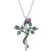 Крест VENDÔME Flower Cross Diamonds & Emeralds (36377) №2