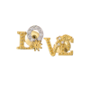 Серьги Carrera y Carrera Love Yellow & White Gold & Diamonds DA13751 030101 (43555) №2