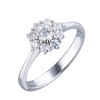 Кольцо Giorgio Visconti Antoligie white gold and diamond solitaire AB11367 (37387) №2
