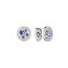 Пусеты Tiffany & Co Cobblestone Sapphire & Diamond in Platinum (43779) №2