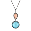 Подвеска  Topaz & Coral & Black Diamonds (42791) №2