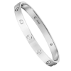 Браслет  в стиле Love 4 Diamond Classic Model White Gold (SIZE 17) (42621) №3