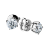 Пусеты GIA 1,05 ct H/VS2 - 1.03 ct H/VS1 Round Diamonds (36660) №6