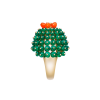 Кольцо Cartier Cactus de Emerald Beads, 1 Diamond H4323300 (42181) №8