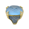 Кольцо Judith Ripka Monaco Cushion Cut Blue Quartz & Diamond & Topaz (43545) №4