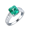 Кольцо  Natural Emerald 3.19 ct Vivid Green/VS & Diamonds 1.25 ct (37502) №5