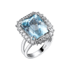 Кольцо  13,9 ct Aquamarine & Diamonds & White Gold (41003) №4