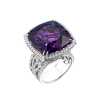 Кольцо Yanush Gioielli 29,98 ct Amethyst Stone & Diamonds & White Gold YR30805WAM (40955) №3