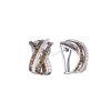 Серьги  2,66 ct White & Brown Round Cut Diamonds & White Gold (43547) №2