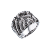 Кольцо  Black & White Diamonds White Gold (41140) №2
