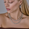 Колье  Tennis Necklace 74,50 ct Round Cut Diamonds & White Gold (42082) №9