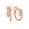 Серьги Bvlgari Serpenti Viper Rose gold pavé diamonds 358361 (42868) №2