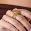 Кольцо  Yellow Gold & Сitrine (41023) №6
